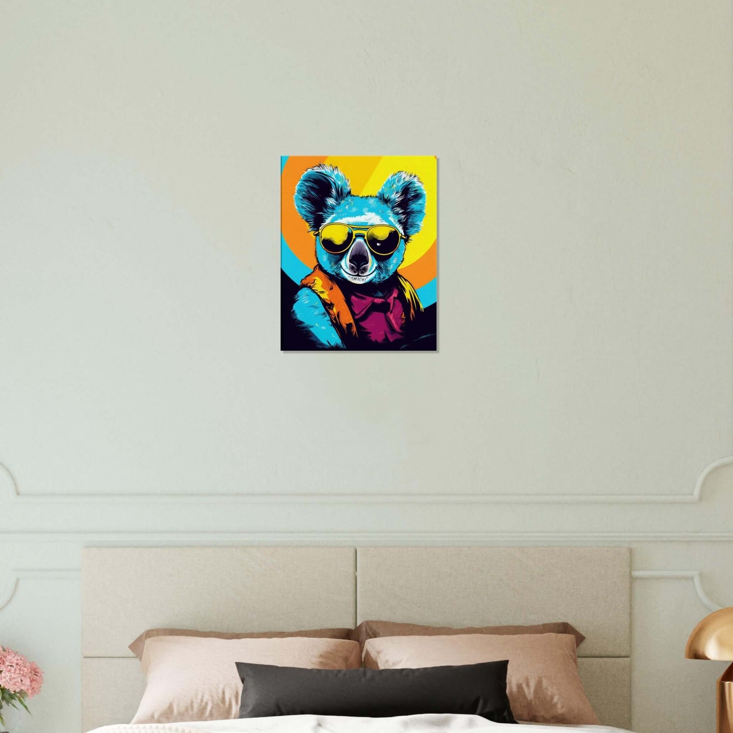 Animal artwork Koala In Shades Canvas. Bedroom Wall