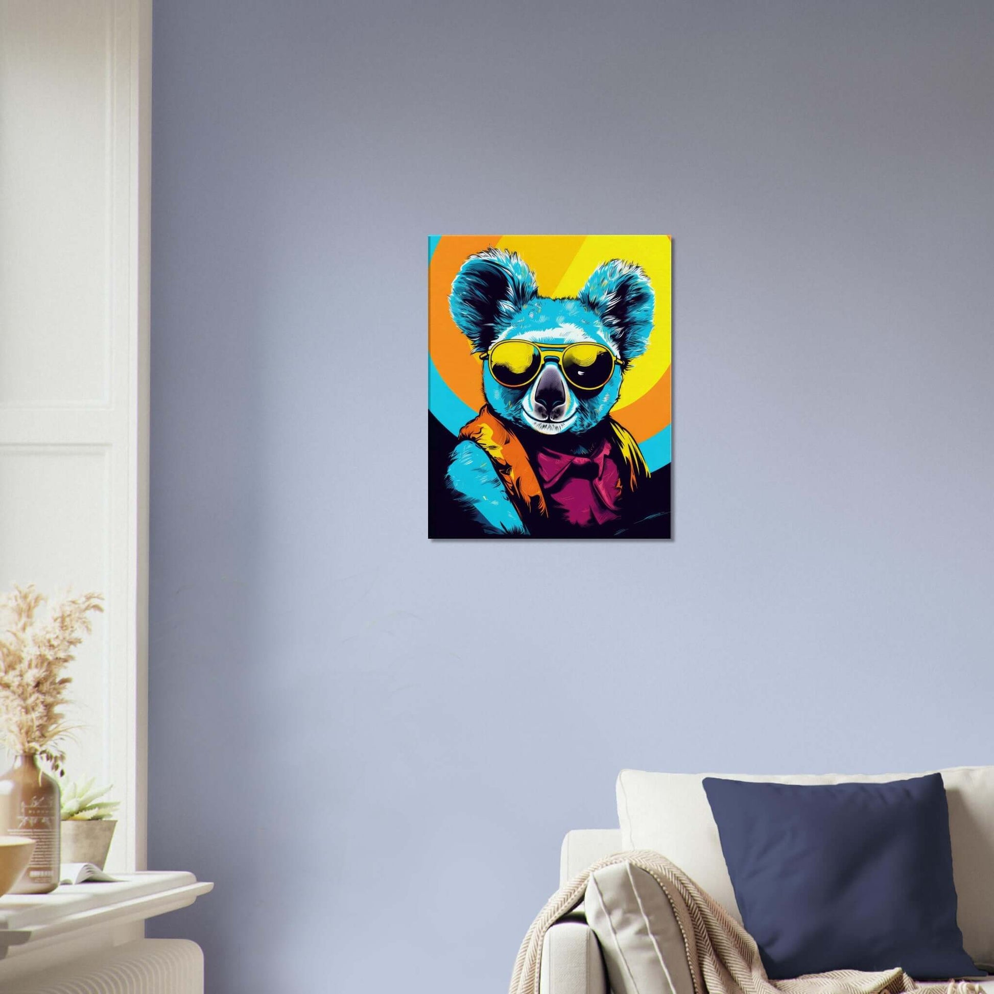 Animal artwork Koala In Shades Canvas. Living Room Wall